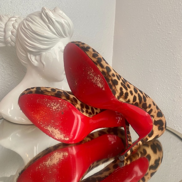 Christian Louboutin Leopard Print Heels - Picture 7 of 9
